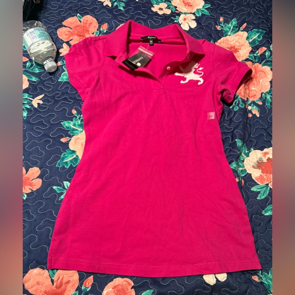 Express Pink polo shirt